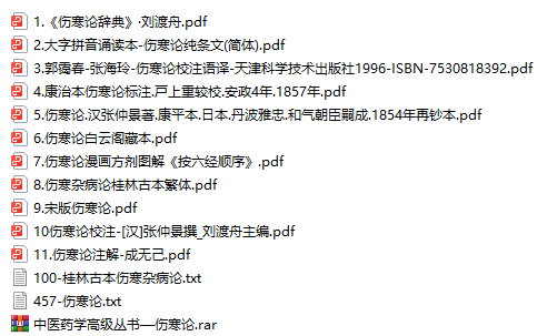 中医名著四大经典合集 古籍pdf下载 电子书电子版高清网盘资源下载  第4张
